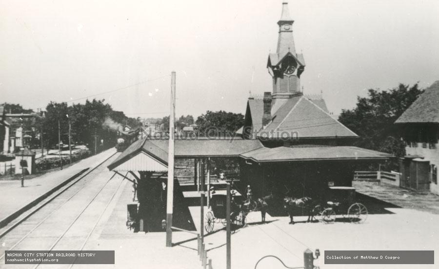 Postcard: New Haven Railroad Station, Wollaston, Massachusetts